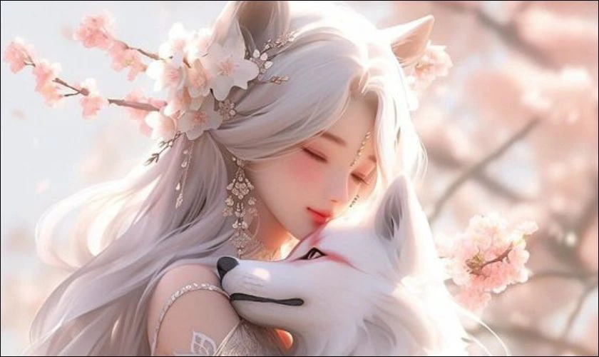Ảnh nền chibi hồ ly cho PC