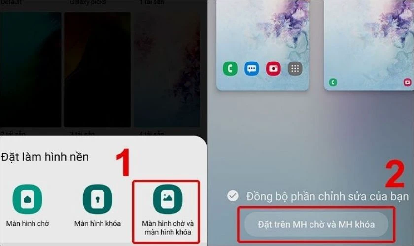 Chọn nơi đặt ảnh nền theo mong muốn của bạn