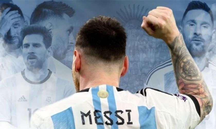 H&igrave;nh nền cầu thủ b&oacute;ng đ&aacute; Lionel Messi cho điện thoại