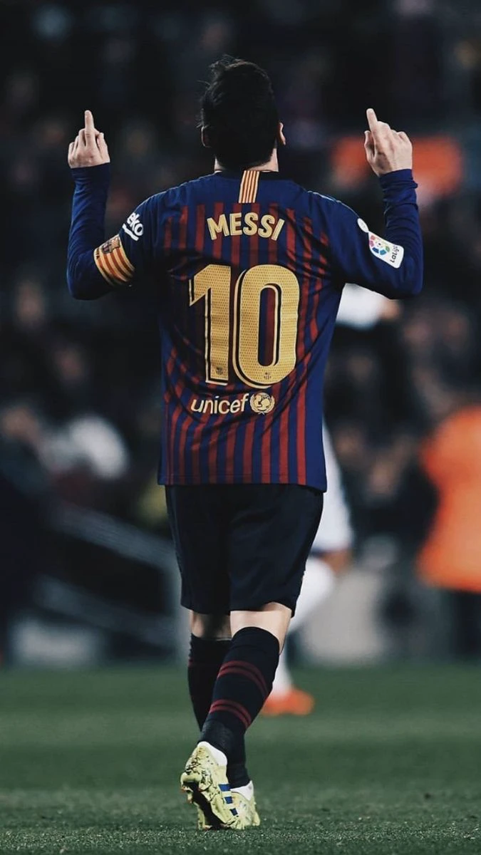 Ảnh lưng Messi l&agrave;m h&igrave;nh nền