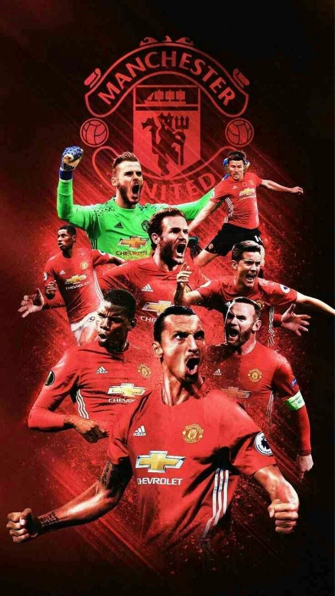 Ảnh Manchester United ăn mừng chiến thắng l&agrave;m h&igrave;nh nền