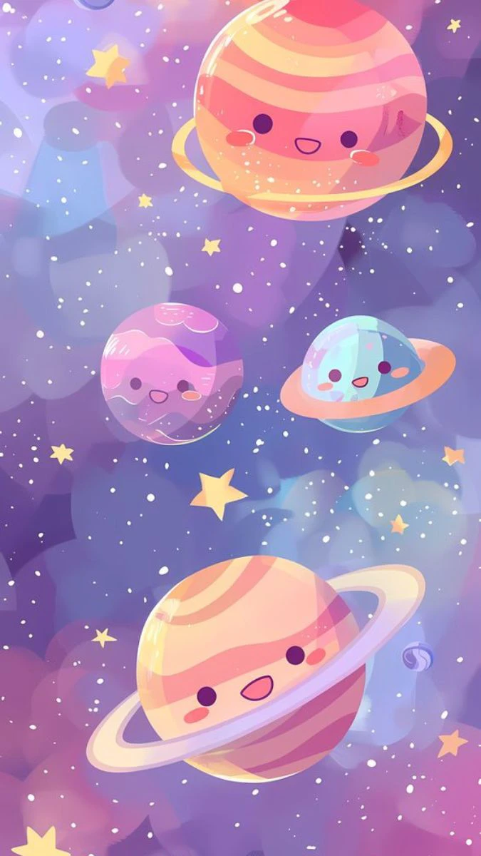 Hình nền điện thoại Xiaomi - Vũ trụ cute