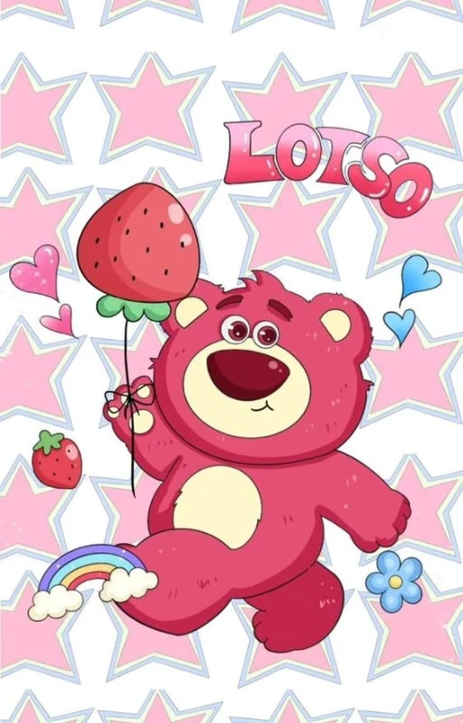 Wallpaper inlove gấu d&acirc;u ph&aacute;t s&aacute;ng cho Android