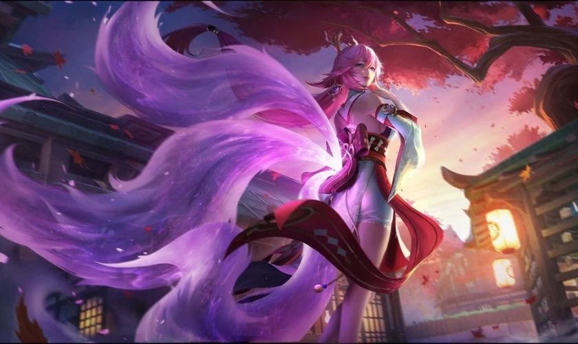 H&igrave;nh nền Genshin Impact Yae Miko