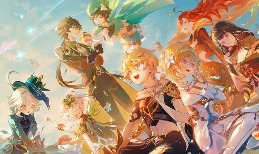 Wallpaper c&aacute;c nh&acirc;n vật Genshin Impact