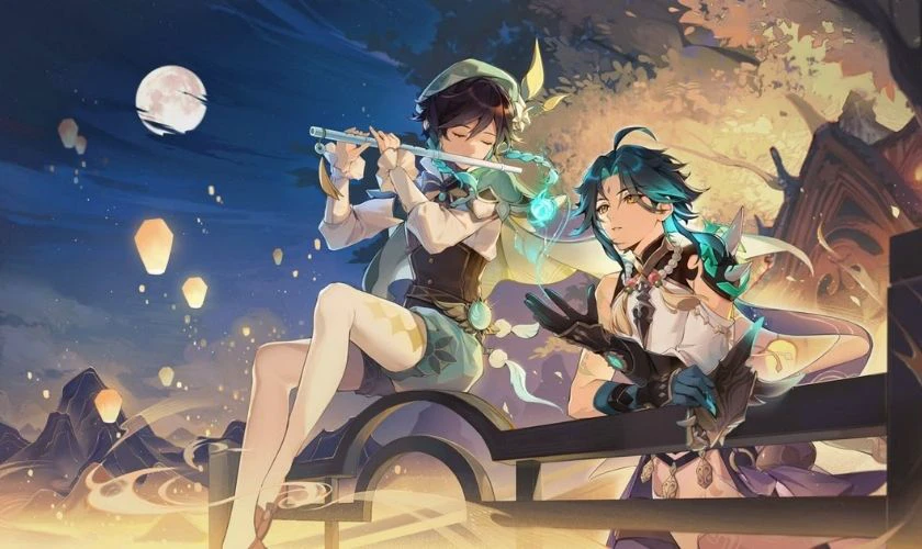 Wallpaper c&aacute;c nh&acirc;n vật Genshin Impact đẹp