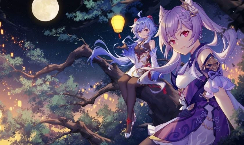 H&igrave;nh nền Genshin Impact 4K Facebook, Zalo