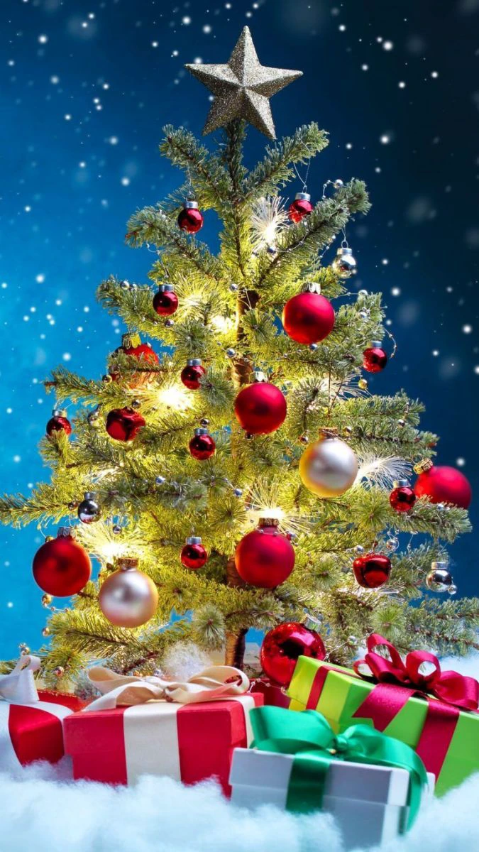 Wallpaper Giáng sinh chủ đề cây thông Noel