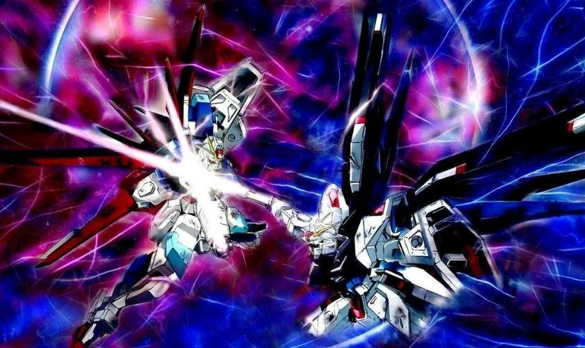 Wallpaper Gundam 4K chiến đấu đầy kịch t&iacute;nh cho laptop