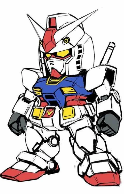 H&igrave;nh nền Gundam 4K phong c&aacute;ch cute cho iPhone