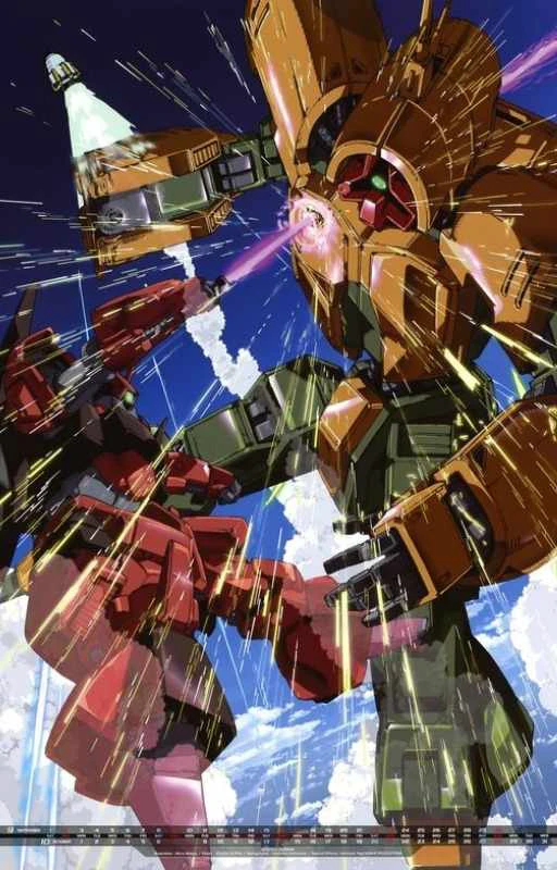 Ảnh 4K Gundam v&agrave; qu&aacute;i vật đ&aacute;nh nhau cực chất cho Android