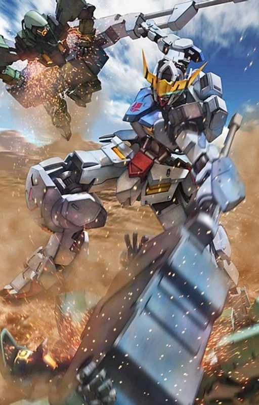 Ảnh 4K Gundam v&agrave; qu&aacute;i vật đ&aacute;nh nhau cực chất cho di động