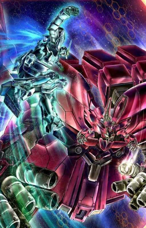 Ảnh 4K Gundam v&agrave; qu&aacute;i vật đ&aacute;nh nhau cực ngầu cho smartphone