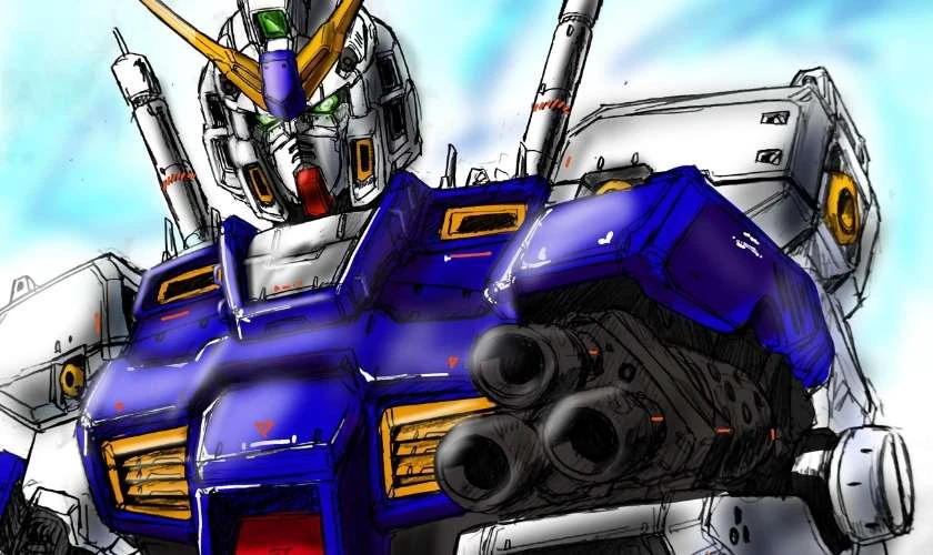 H&igrave;nh Gundam 4K đa dạng m&agrave;u sắc cho laptop