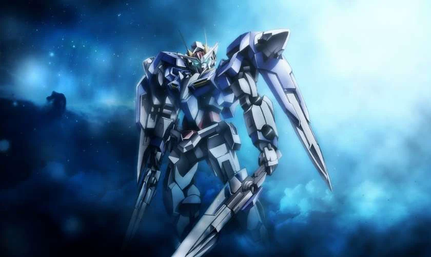 Bộ h&igrave;nh nền Gundam 4K bay trong kh&ocirc;ng gian si&ecirc;u ngầu cho laptop