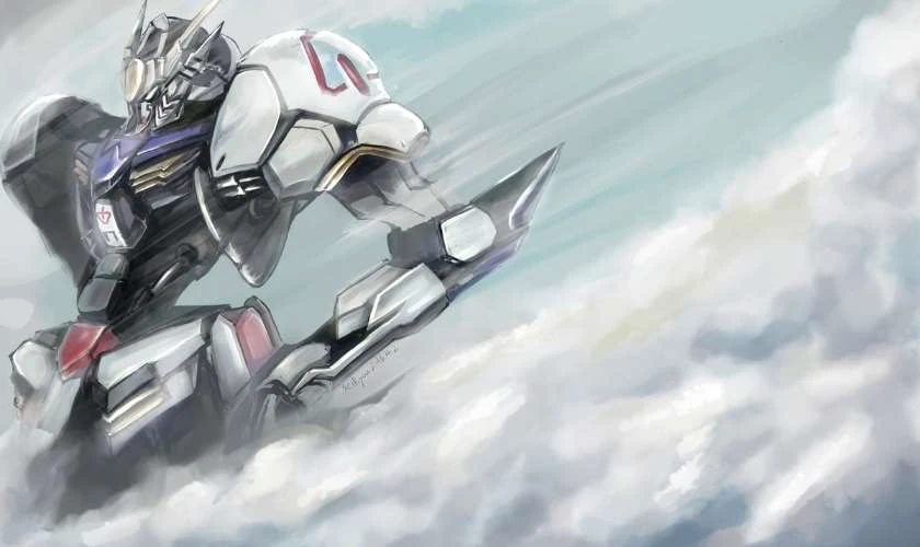 Bộ h&igrave;nh nền Gundam 4K bay trong kh&ocirc;ng gian si&ecirc;u đẹp cho laptop