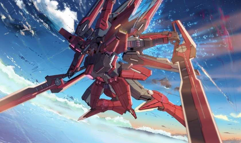 Bộ h&igrave;nh nền Gundam 4K bay trong kh&ocirc;ng gian si&ecirc;u đẹp cho PC