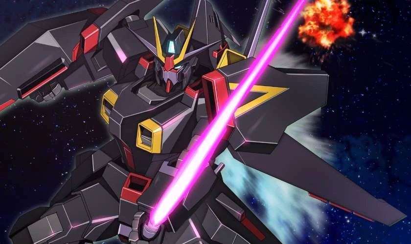 Ảnh nền Gundam 4K bay trong kh&ocirc;ng gian si&ecirc;u đẹp cho laptop