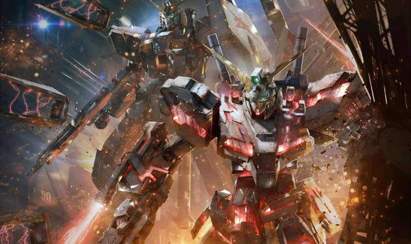 H&igrave;nh nền Gundam 4K 3D phong c&aacute;ch cho m&aacute;y t&iacute;nh 