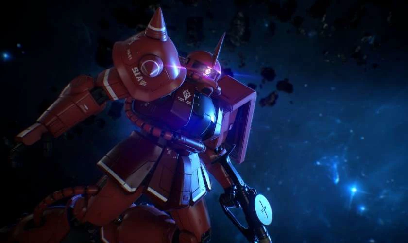 Ảnh nền Gundam 4K bay trong kh&ocirc;ng gian si&ecirc;u ngầu cho m&aacute;y t&iacute;nh