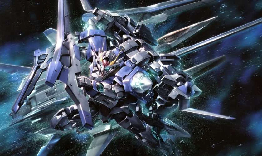 Ảnh nền Gundam 4K bay trong kh&ocirc;ng gian si&ecirc;u ngầu cho laptop