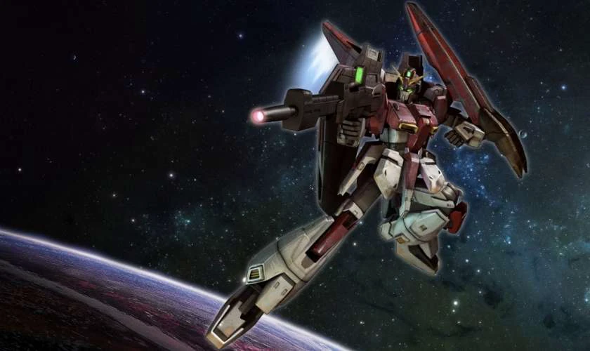 Wallpaper Gundam 4K bay trong kh&ocirc;ng gian si&ecirc;u ấn tượng cho PC