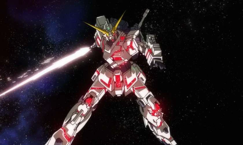 Wallpaper Gundam 4K bay trong kh&ocirc;ng gian si&ecirc;u đẹp cho m&aacute;y t&iacute;nh