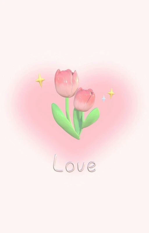 Ảnh hoa Tulip phong c&aacute;ch cute cho giới trẻ