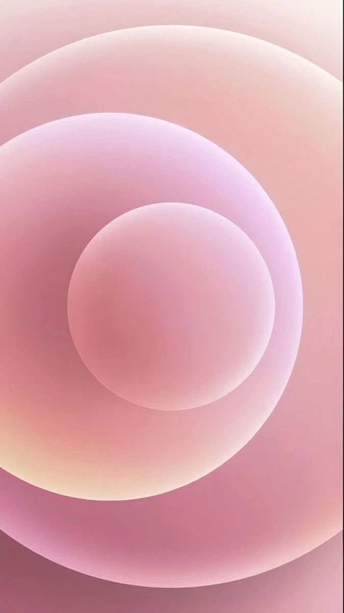 Wallpaper iOS 26 màu hồng nhẹ nhàng cho điện thoại
