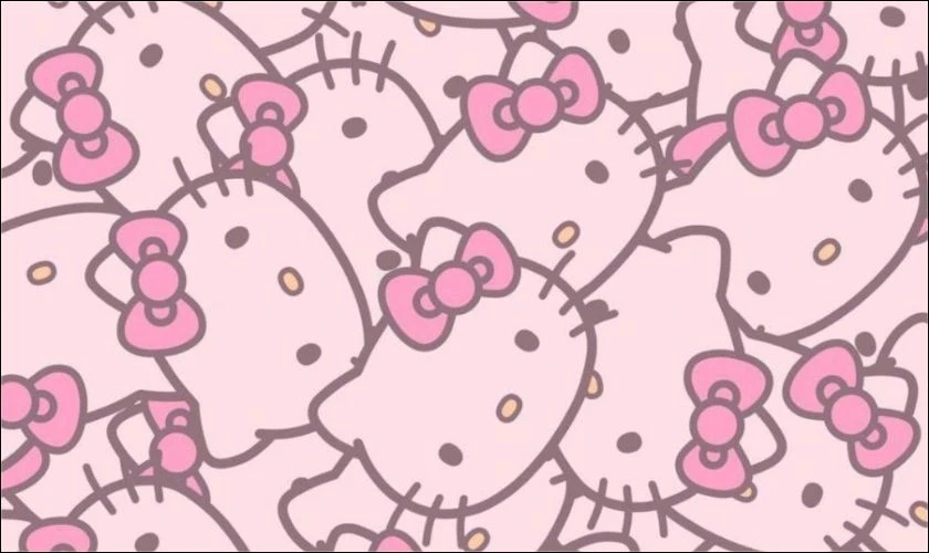 H&igrave;nh nền iPad Hello Kitty m&agrave;u hồng