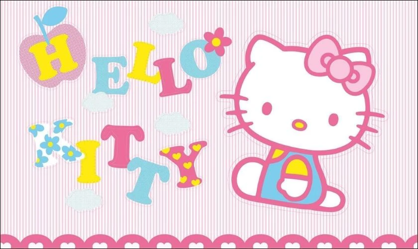H&igrave;nh nền iPad Hello Kitty cute