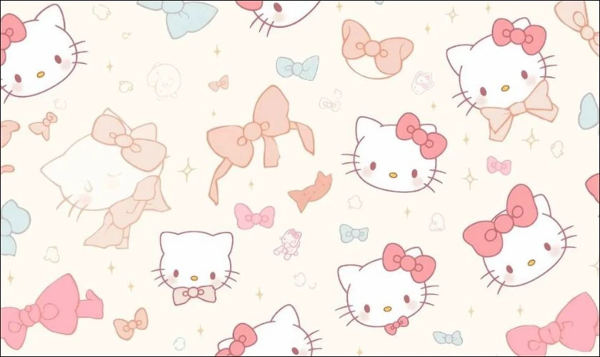 H&igrave;nh nền iPad Hello Kitty nổi bật