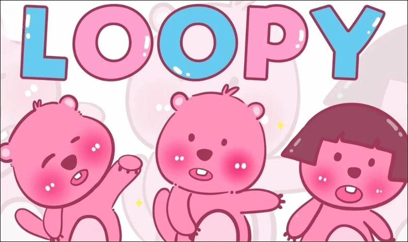 Ba ch&uacute; Loopy dễ thương