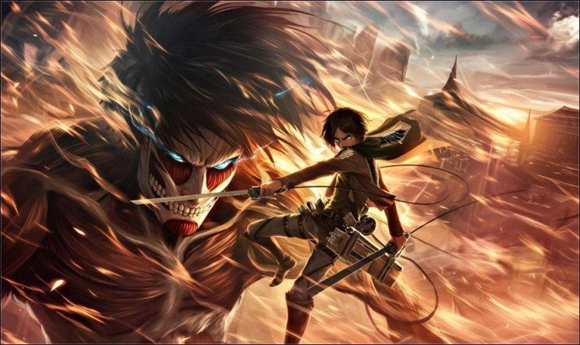 H&igrave;nh nền iPad anime Attack on Titan