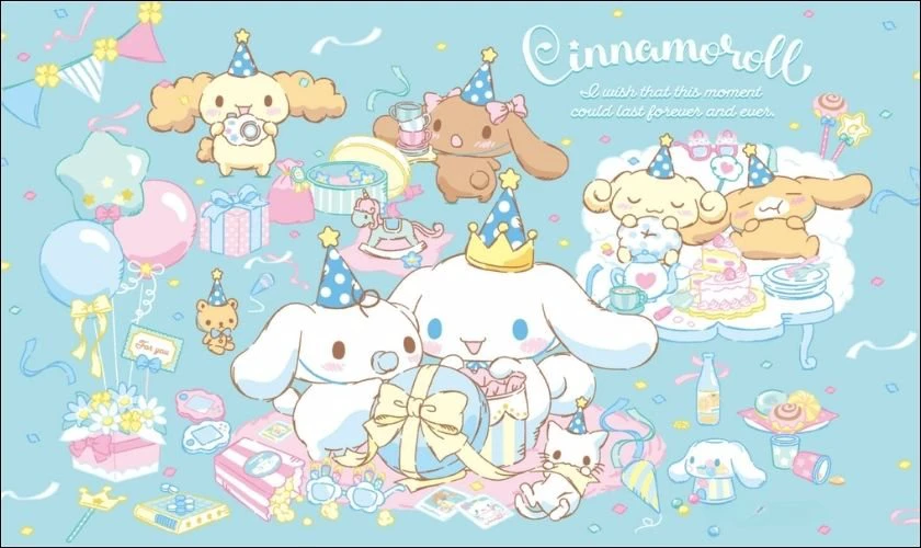 H&igrave;nh nền iPad Cinnamoroll dễ thương