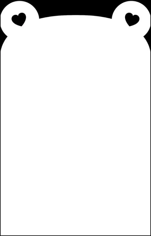 Wallpaper iPhone 11 tai thỏ dễ thương gấu màu đen