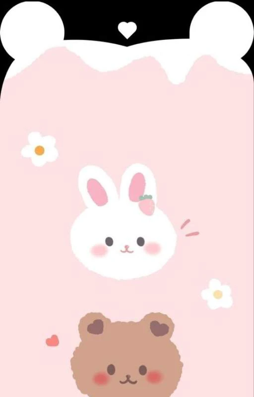 Wallpaper tai thỏ dễ thương