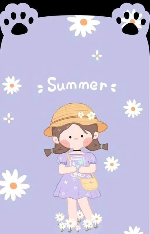 Wallpaper tai thỏ tím