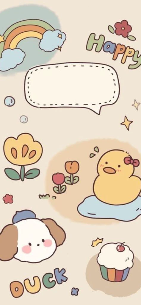 Mẫu hình nền dễ thương, cute