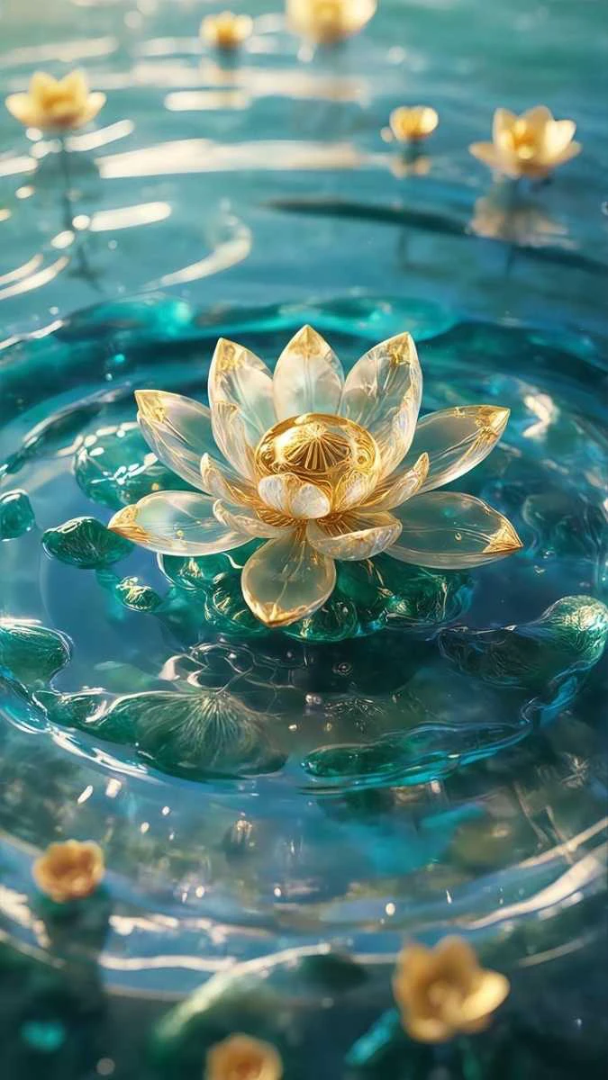 H&igrave;nh nền hoa sen giữa hồ