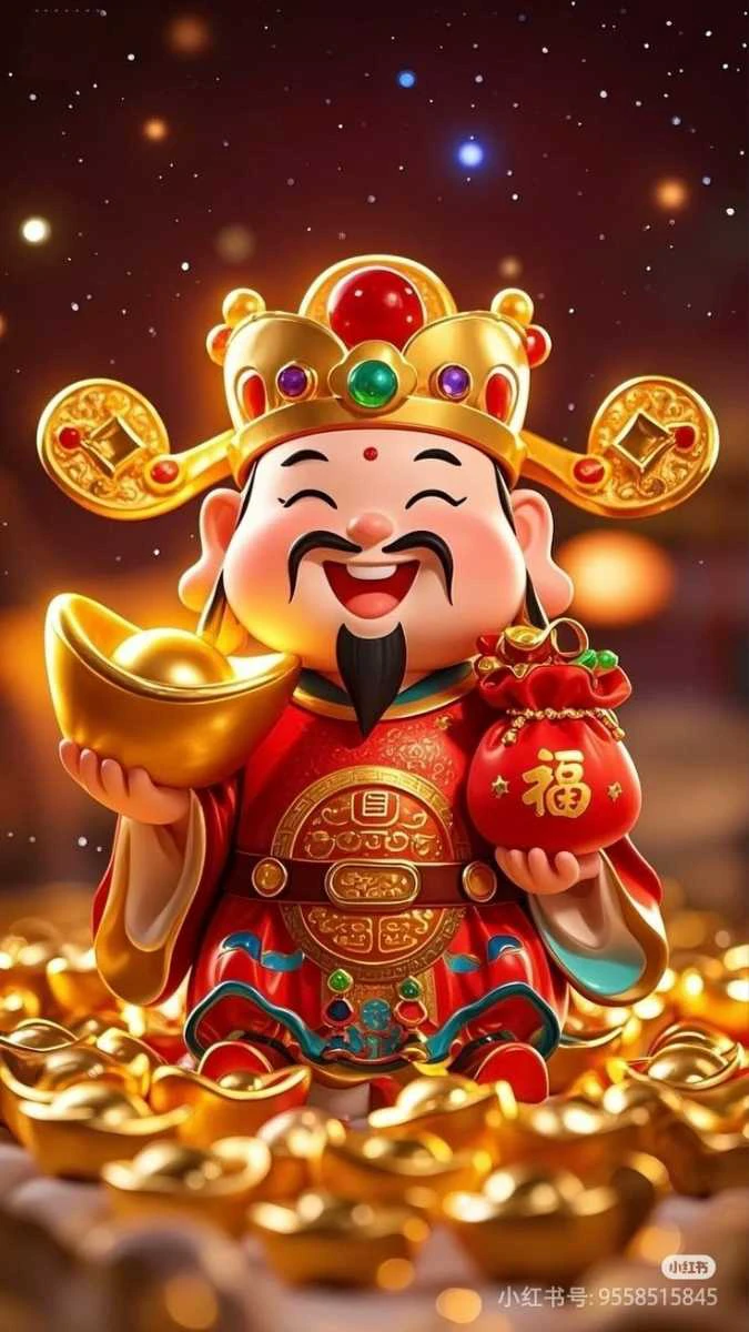 H&igrave;nh nền thần t&agrave;i may mắn