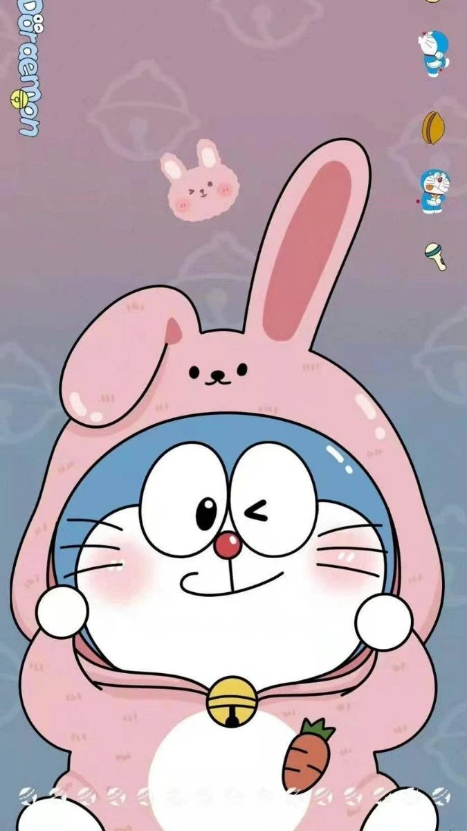 H&igrave;nh nền iPhone 15 Pro nh&acirc;n vật Doraemon