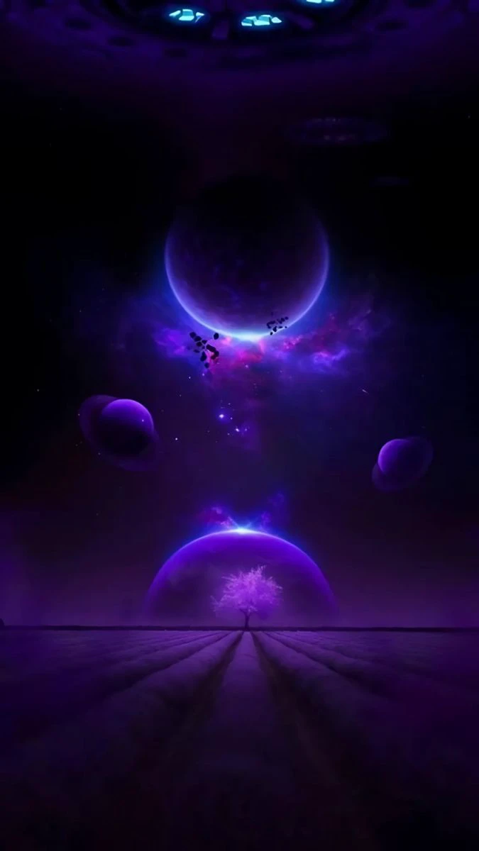 Wallpaper iPhone 15 Pro Max về vũ trụ huyền b&iacute;