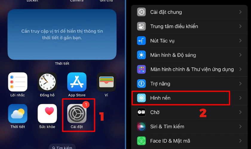 Hướng dẫn c&agrave;i đặt ảnh nền cho iPhone 16