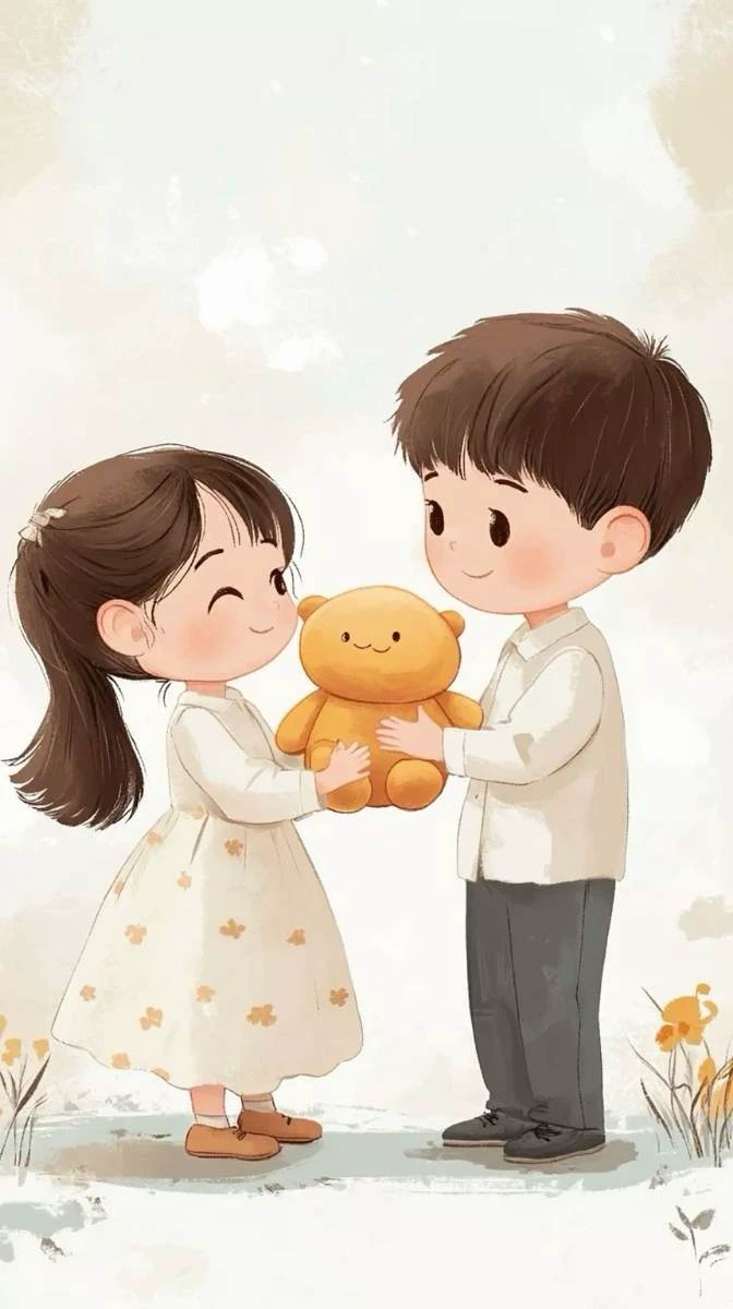 Hình nền chủ đề tình yêu cute