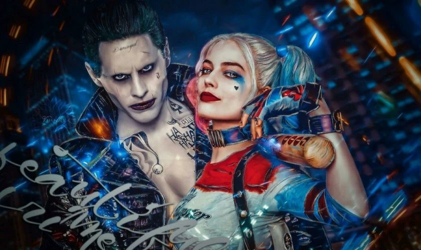 H&igrave;nh nền Joker v&agrave; Harley Quinn ngầu