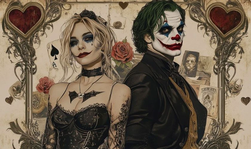 Wallpaper Joker v&agrave; Harley Quinn cho m&aacute;y t&iacute;nh