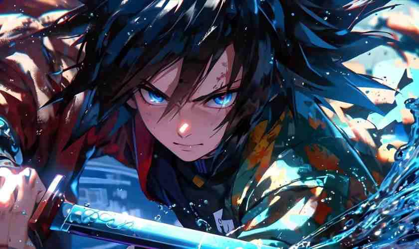 Hình nền không gian 3D iOS 26 cho MacBook chủ đề anime ấn tượng
