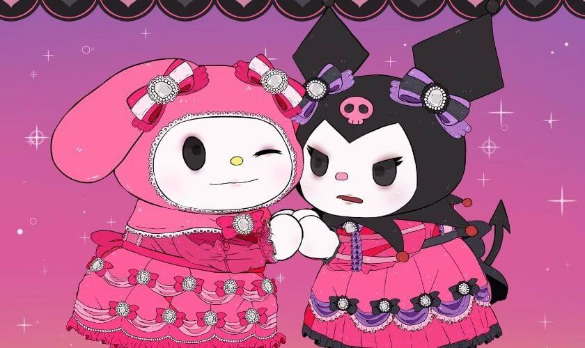 Ảnh Kuromi với nhiều biểu cảm cho điện thoại v&agrave; m&aacute;y t&iacute;nh 4K
