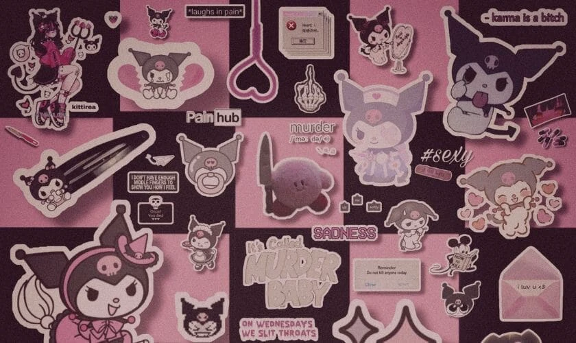 Ảnh nhiều Kuromi trong một ảnh n&eacute;t